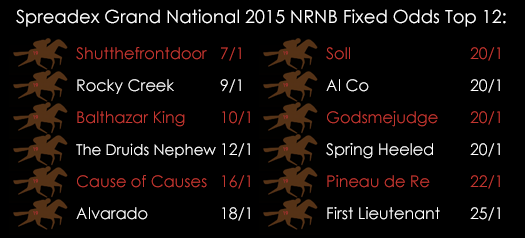 Grand National 2015 NRNB Fixed Odds Winner